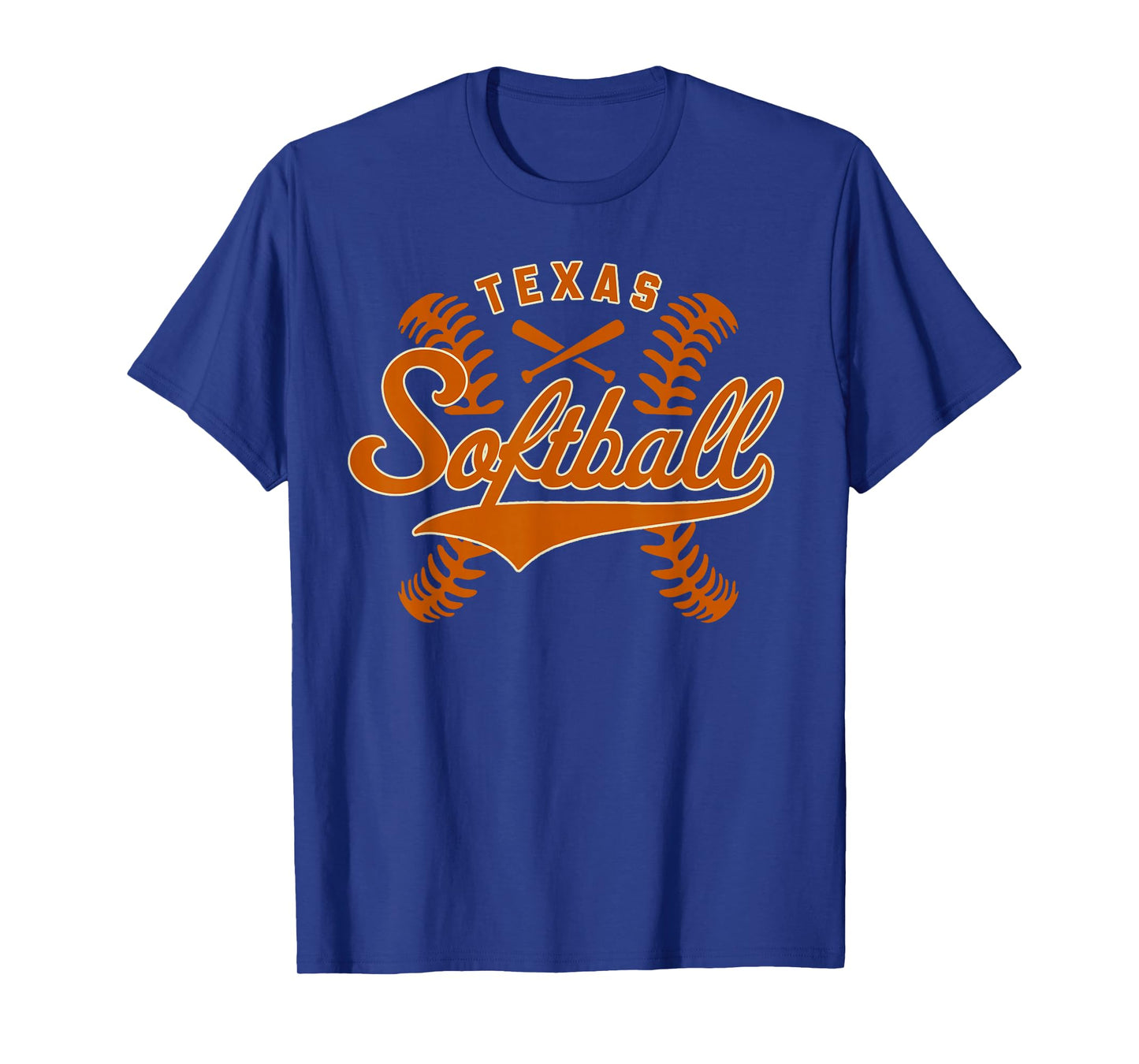 Texas Softball Vintage Mens Kids Team Retro Softball Fan T-Shirt