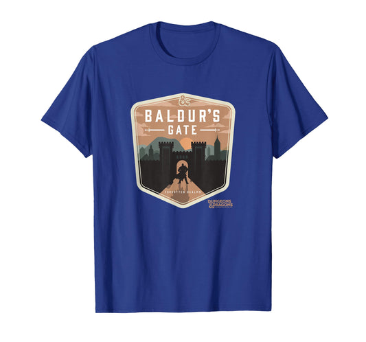 Dungeons & Dragons Baldur's Gate Forgotten Realms Logo T-Shirt