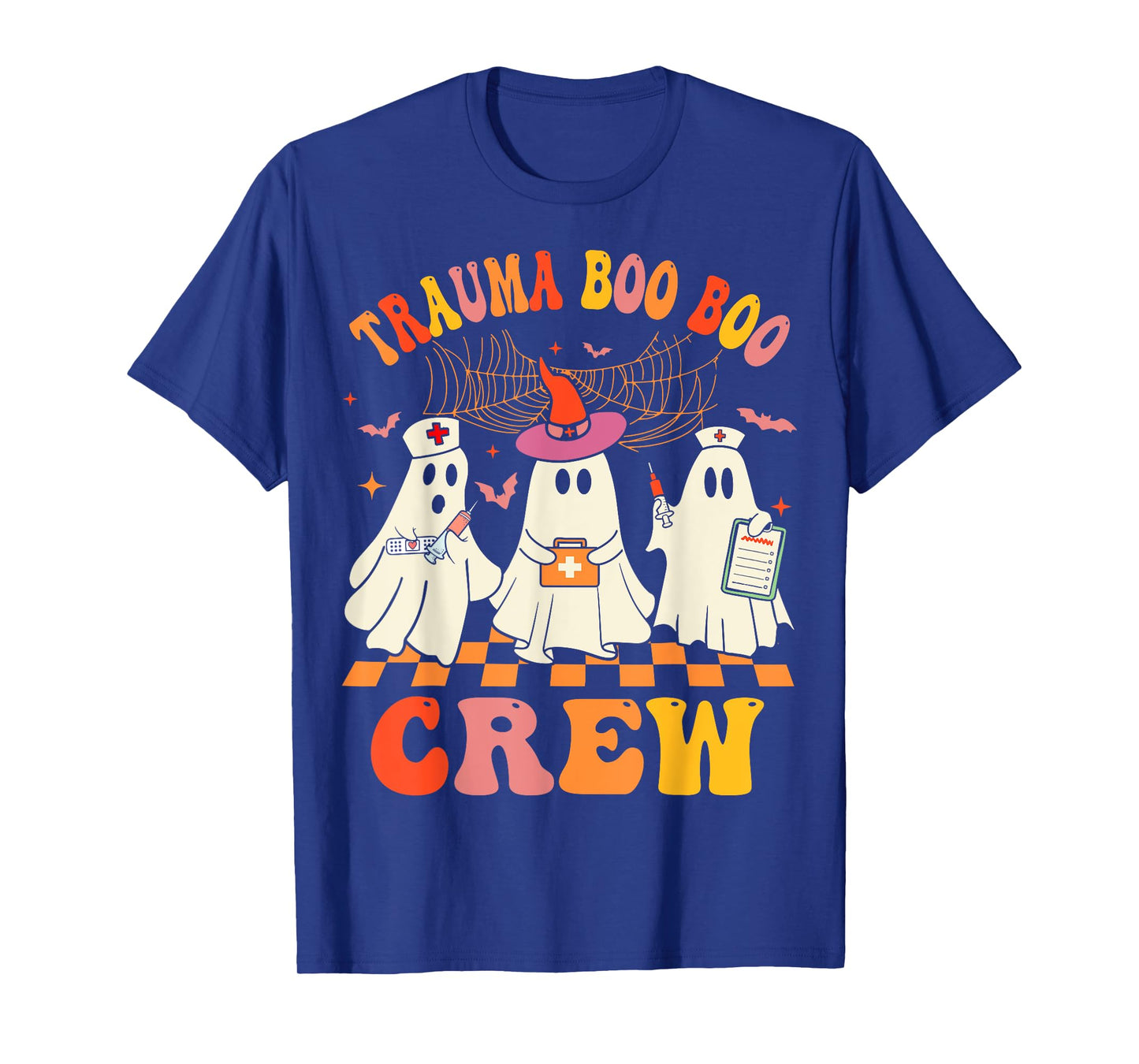 Groovy Trauma Boo Crew Funny Halloween Nurse T-Shirt