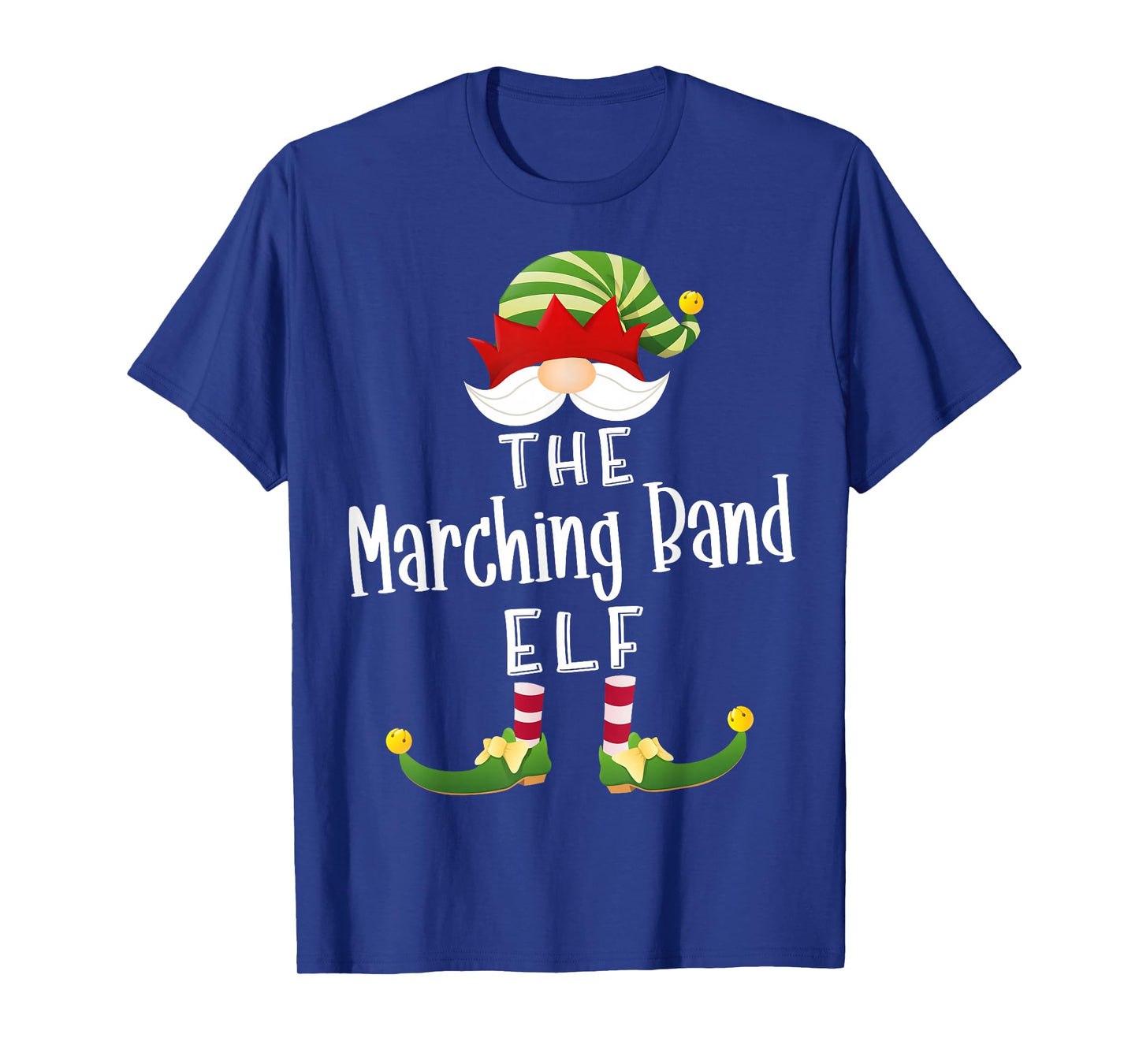Marching Band Elf Group Christmas Funny Pajama Party T-Shirt