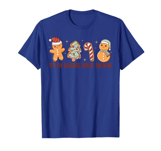 Funny It's The Sweetest Time Of The Year Santa Gingerbread T-Shirt