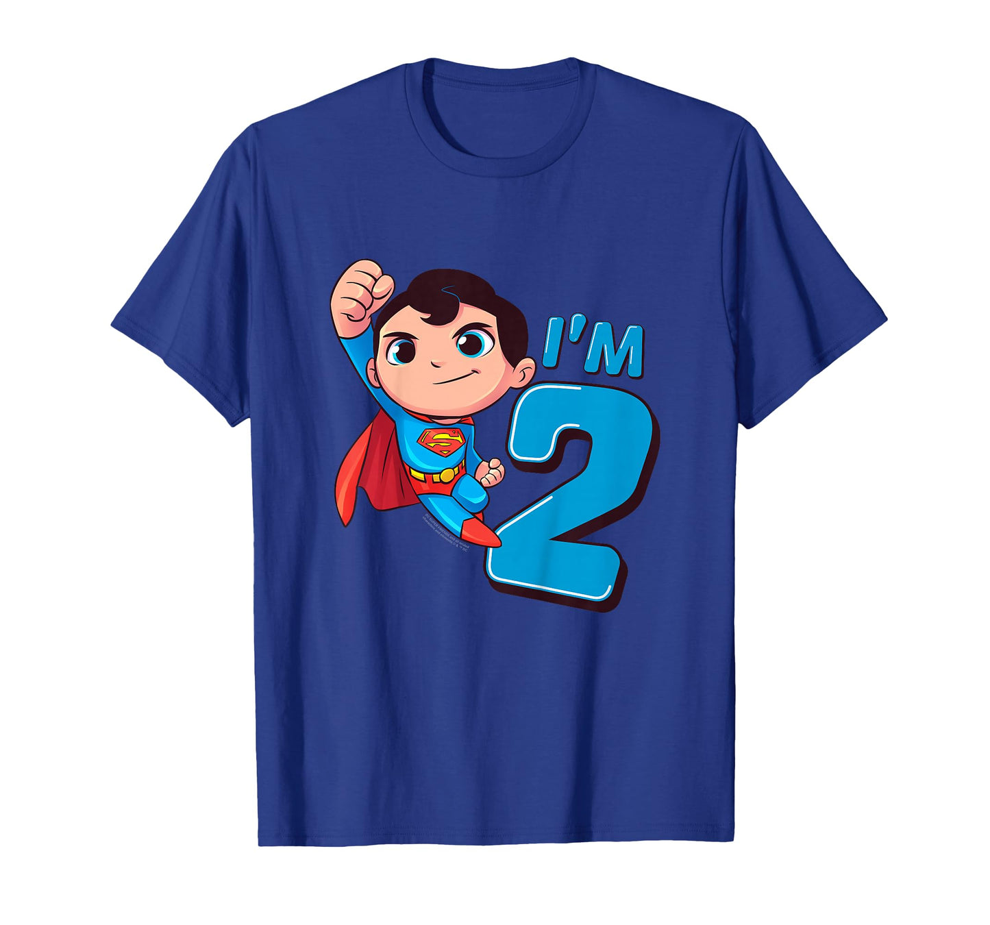 Kids Superman 2nd Birthday Cute I'm 2 T-Shirt