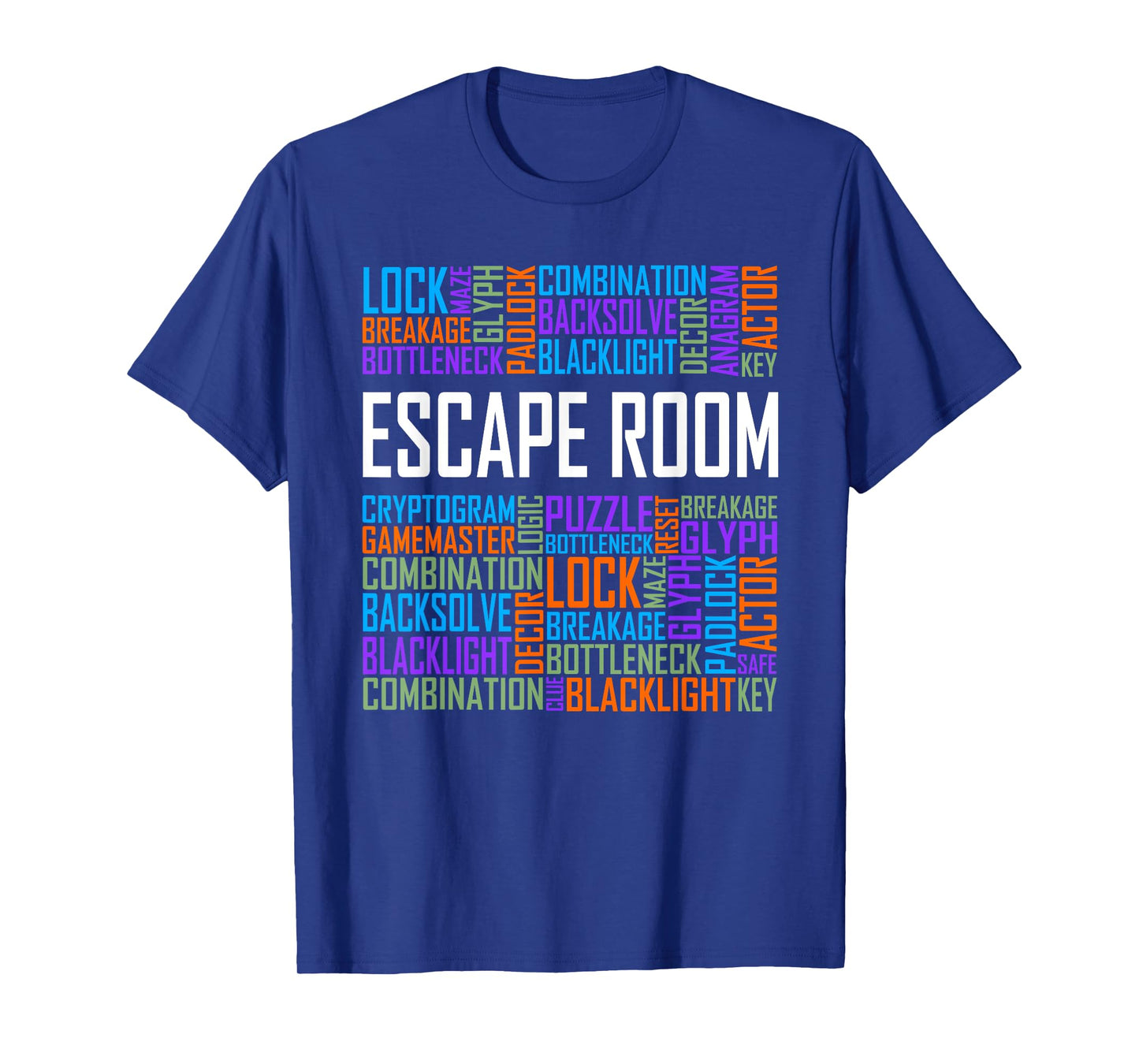 Escape Room Words Gift Locked Room Enthusiast Gifts T-Shirt