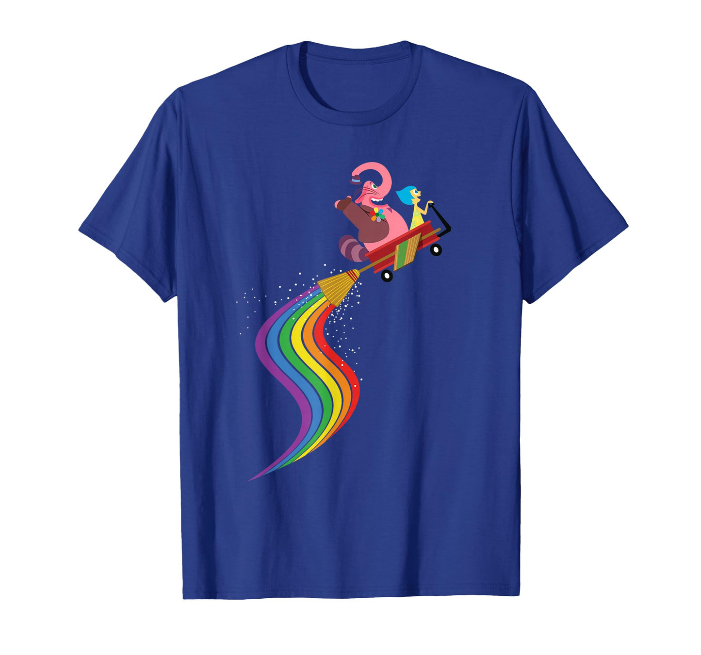 Disney Pixar Inside Out Bing Bong and Joy Rainbow T-Shirt
