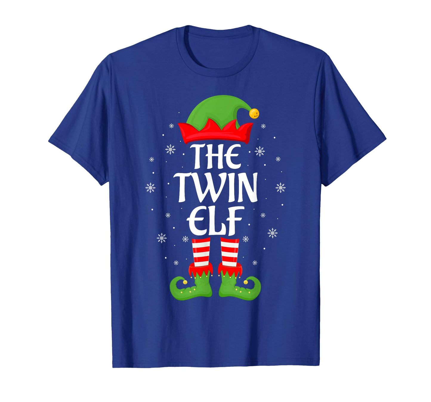 Twin Elf Christmas Family Matching Elf Squad Xmas Pajama T-Shirt