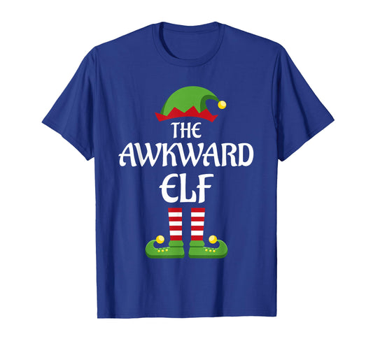 Awkward Elf Family Matching Group Christmas T-Shirt