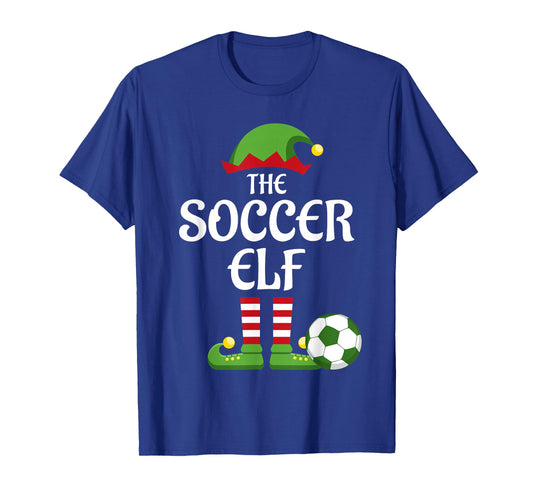 Soccer Elf Family Matching Group Christmas Sporty T-Shirt