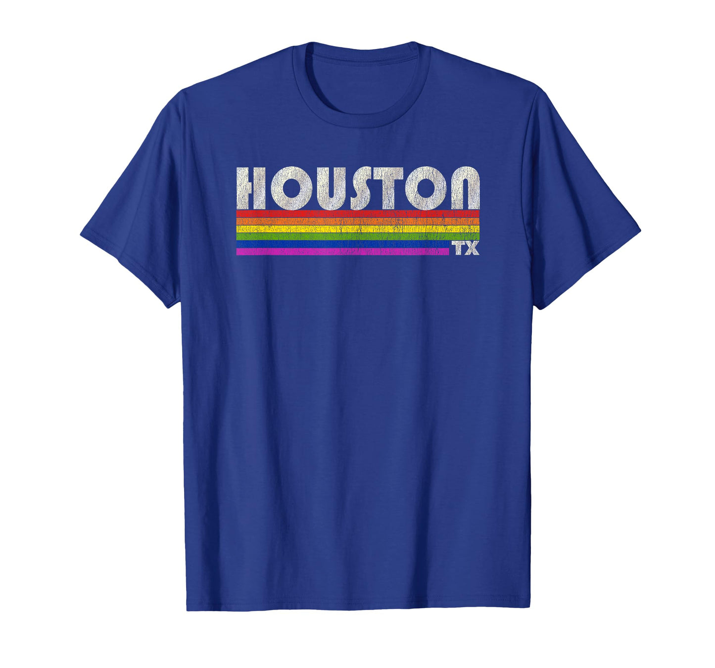 Vintage 80's Style Houston TX Gay Pride Month T-Shirt