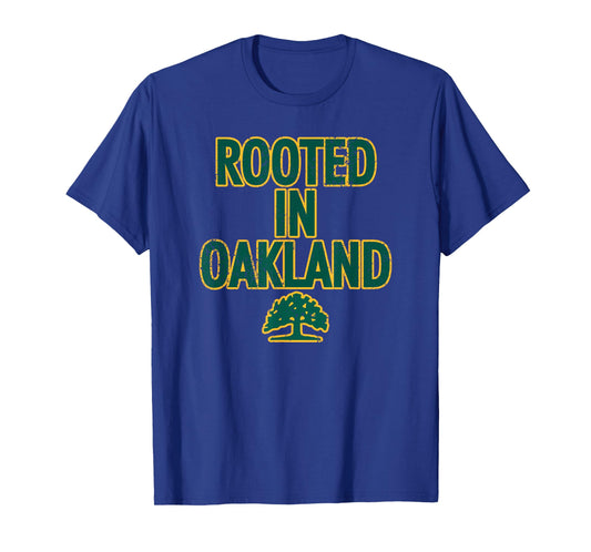 1852 OAK Oakland Tree T-Shirt - Unisex Adults, Kids - Black - Short Sleeve - Crew Neck - Classic Fit - Polyester - Machine Wash