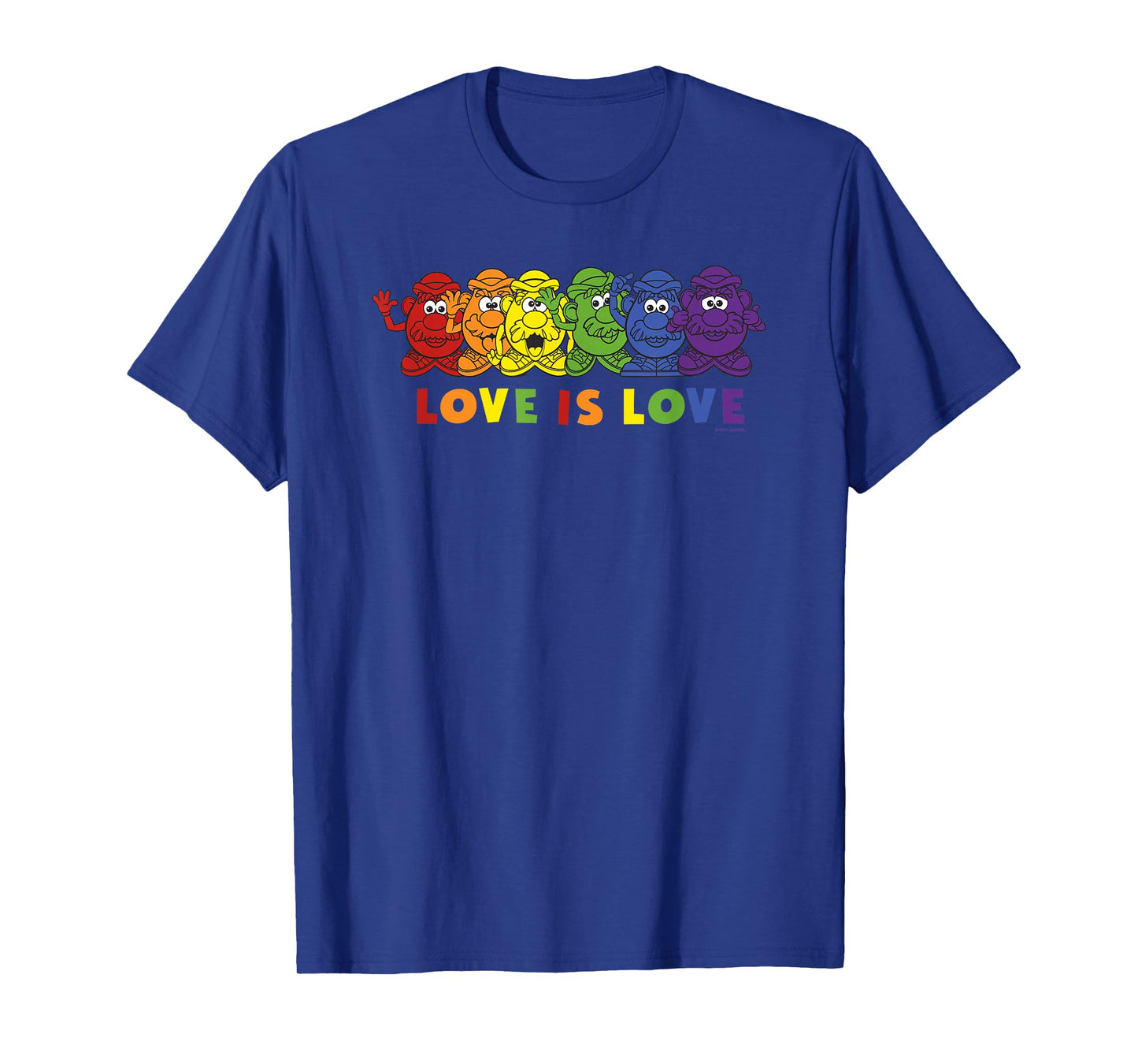 Mr. Potato Head Many Rainbow Potato Heads Love Is Love T-Shirt