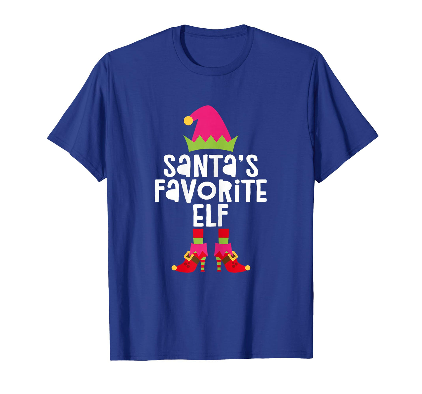 Santa's Favorite Elf Shirt Women Girl Matching Christmas Elf T-Shirt