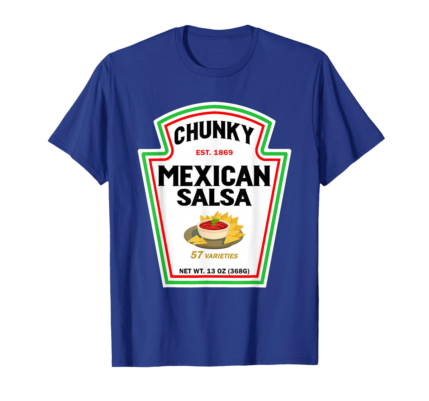Halloween Matching Costume Chunky Mexican Salsa Bottle Label T-Shirt