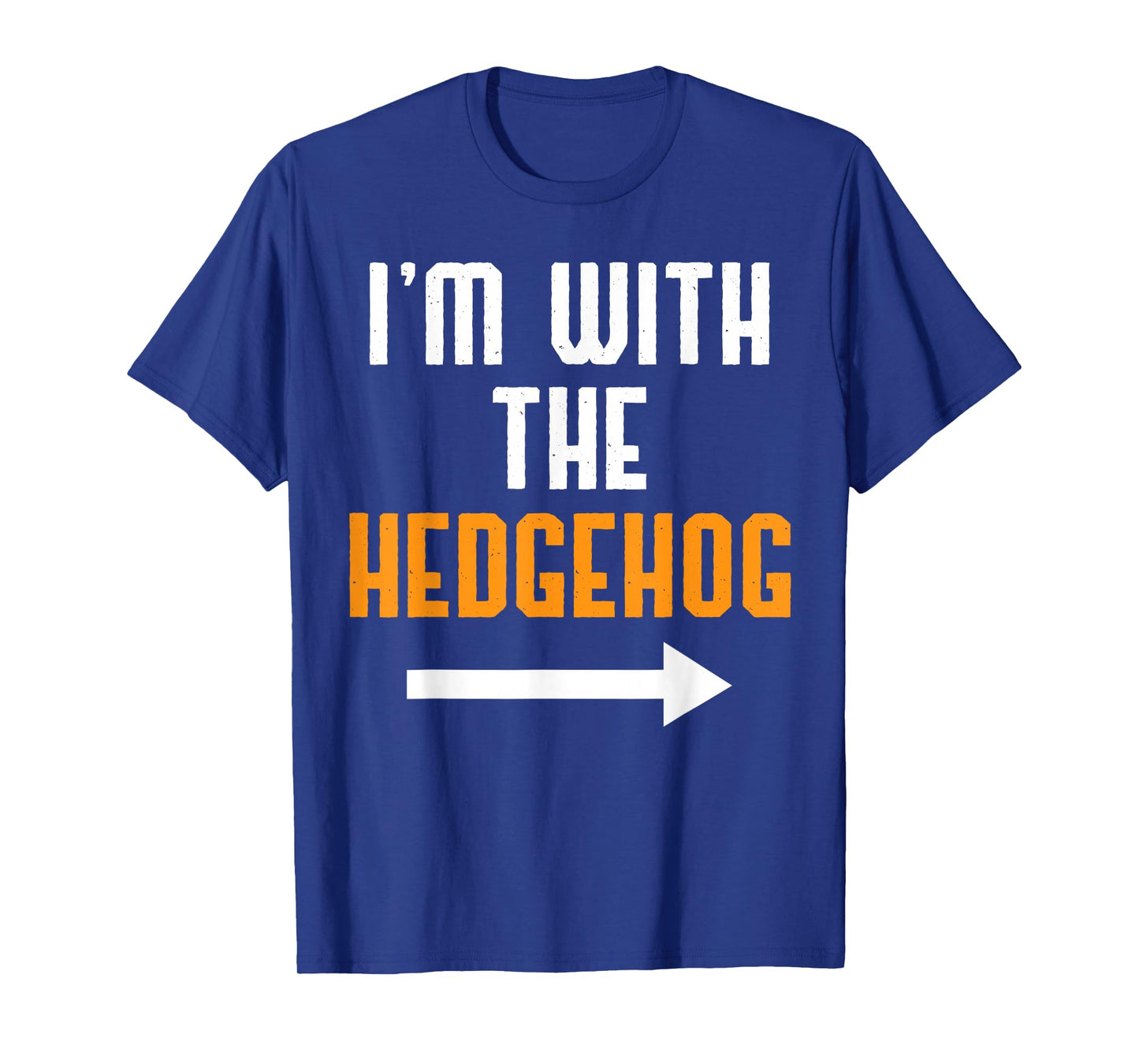 I'm With The Hedgehog Costume Funny Halloween Couple T-Shirt