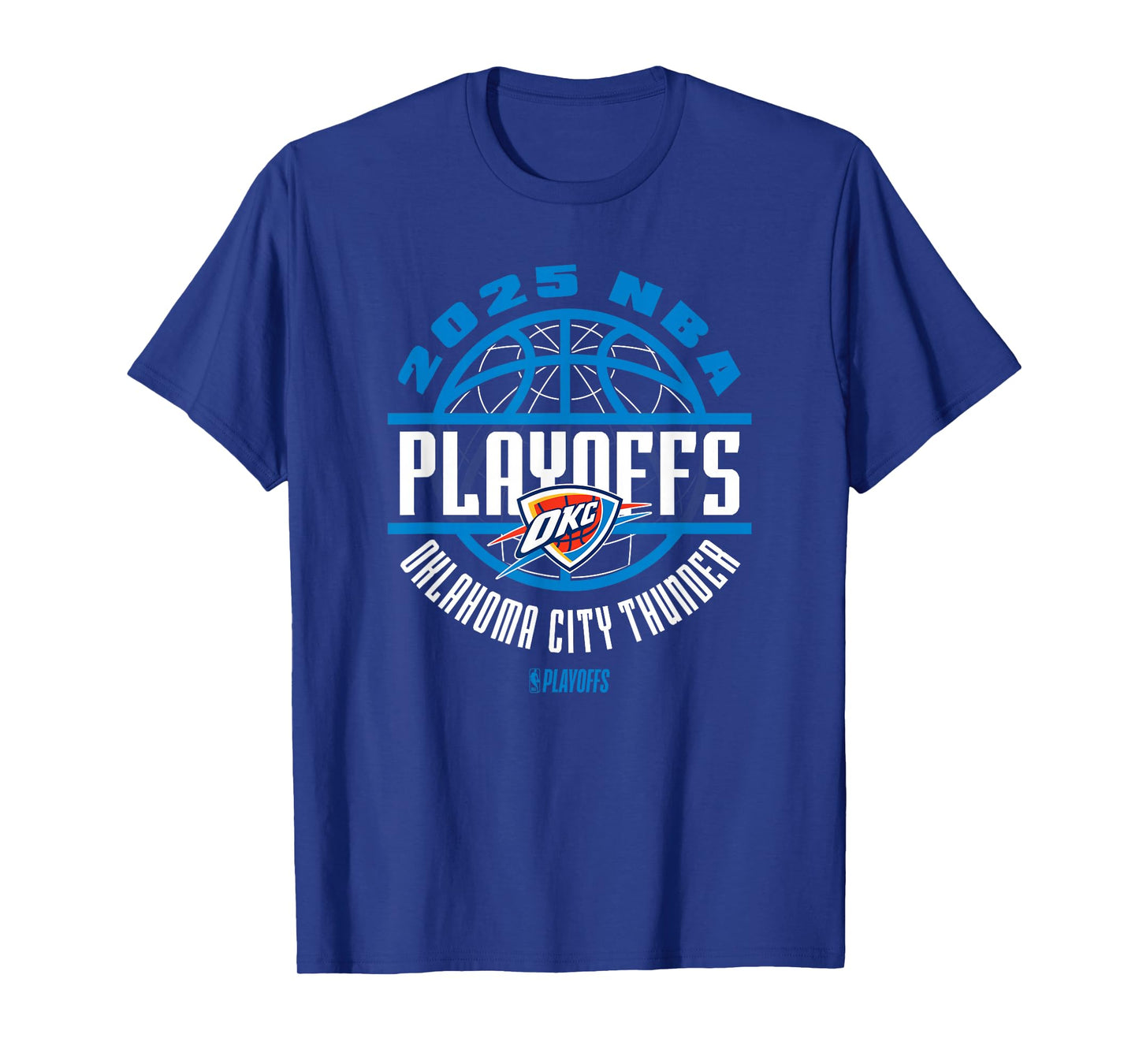 NBA Official Oklahoma City Thunder 2025 Playoffs Game Time T-Shirt