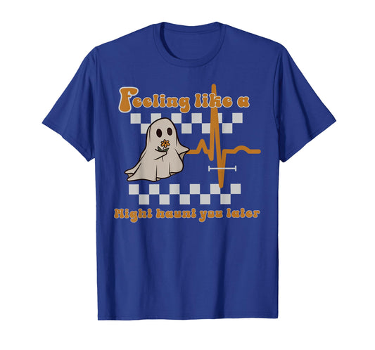 Feeling Like A QT Ghost Halloween Cardiac Telemetry Tech T-Shirt