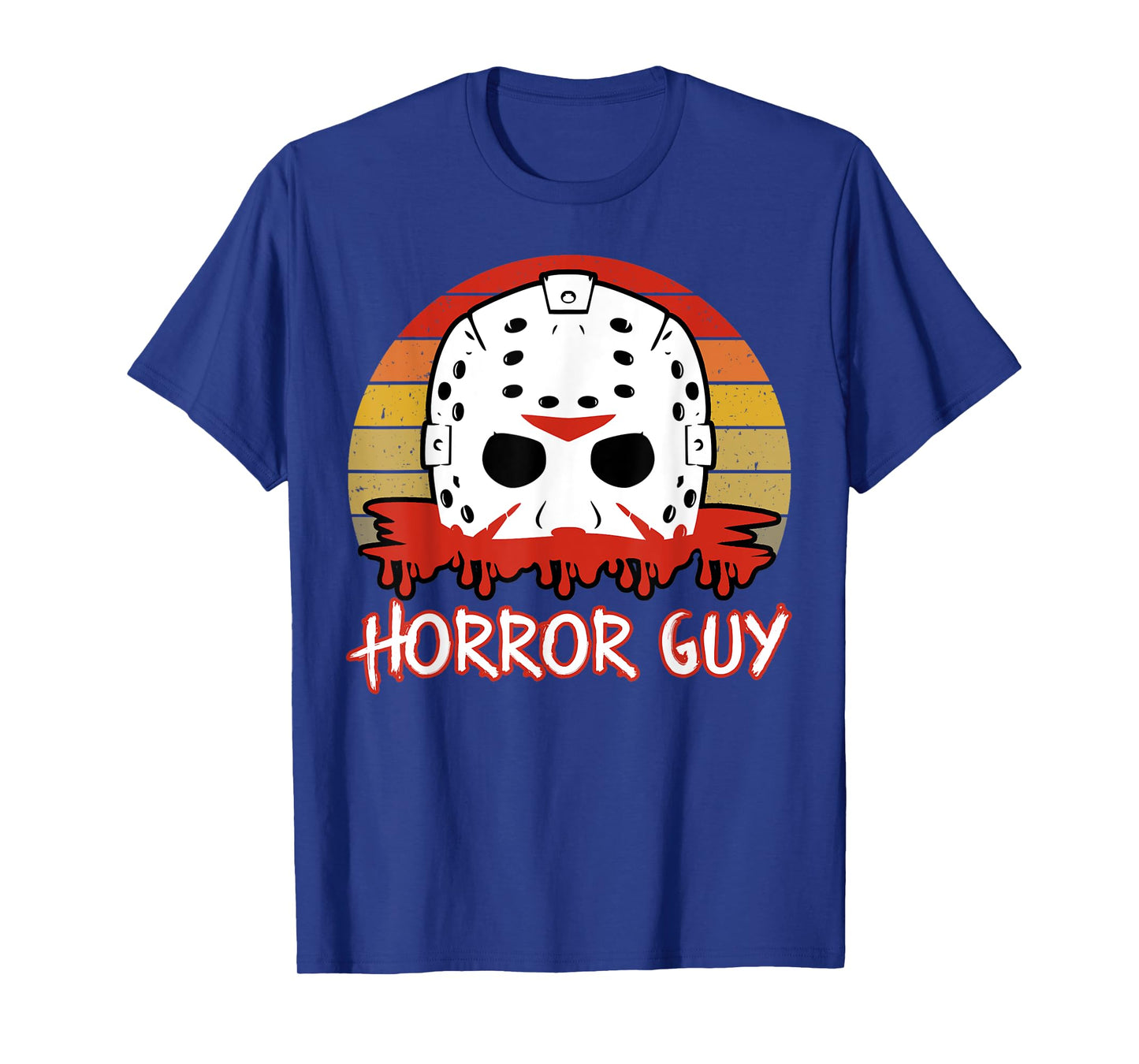 Mens Horror Guy 80s Horror Slasher Movie Fan Halloween T-Shirt