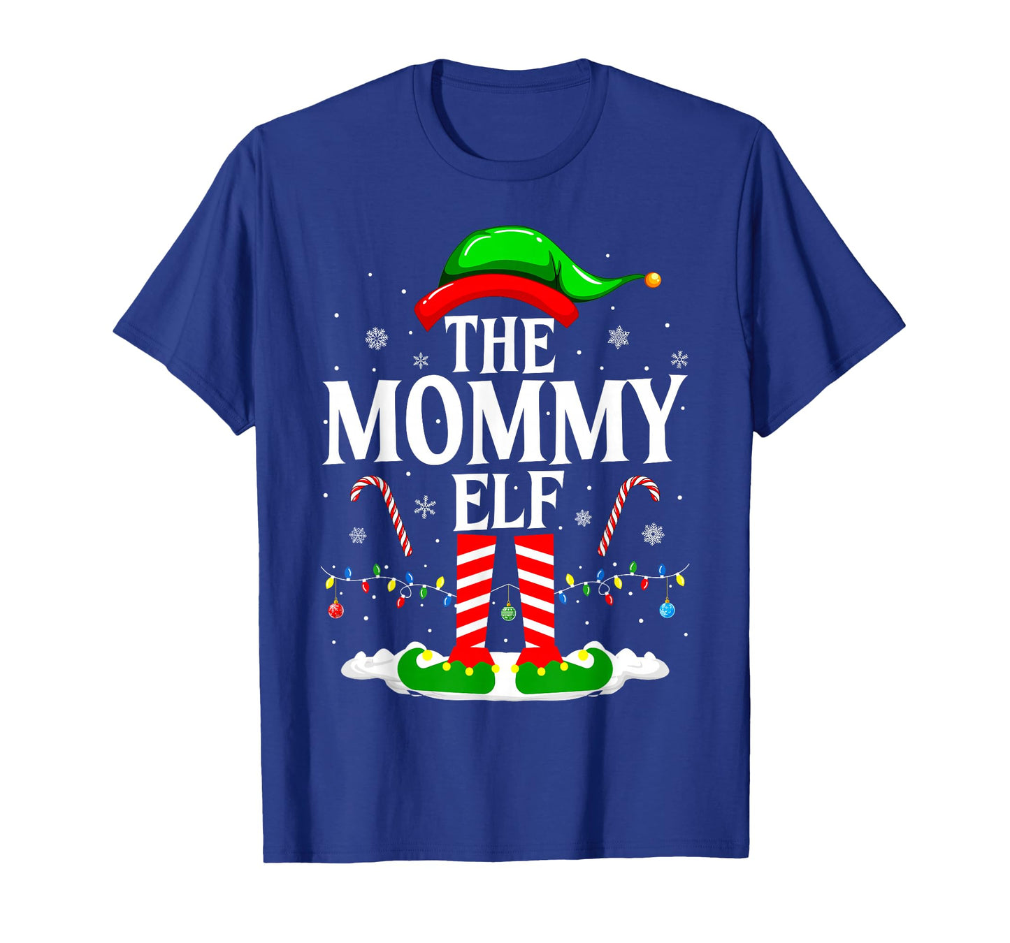 The Mommy Elf Funny Xmas Elf Matching Family Christmas T-Shirt