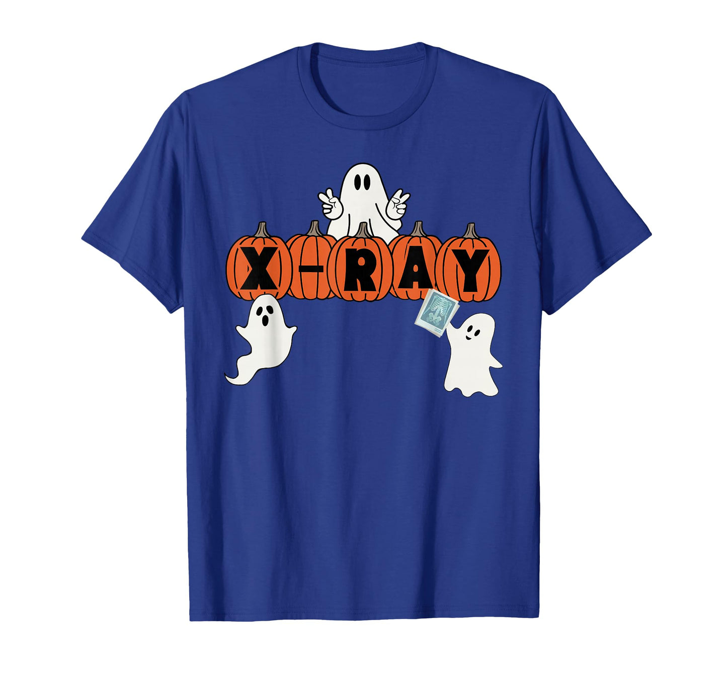 Funny X-Ray Tech Halloween Pumpkins Ghost Radiology Tech T-Shirt