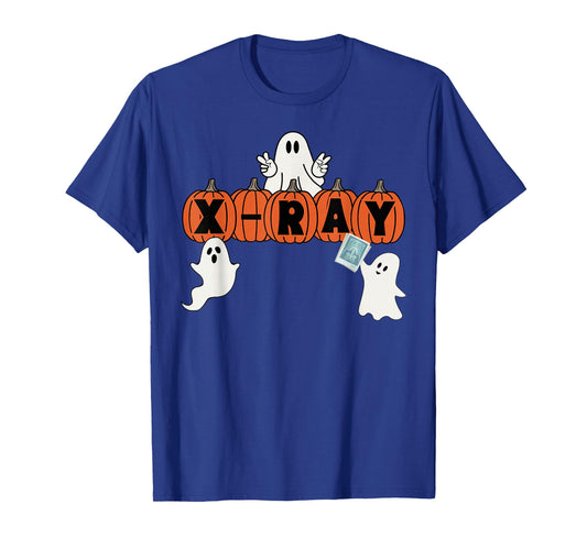 Funny X-Ray Tech Halloween Pumpkins Ghost Radiology Tech T-Shirt