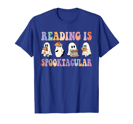 Ghost Reading Is Spooktacular Halloween Ghost Reading Books T-Shirt