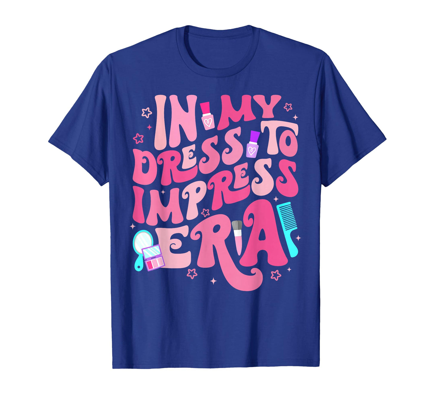 Retro In My Dress To Impress Era Birthday Girl Bday Party T-Shirt