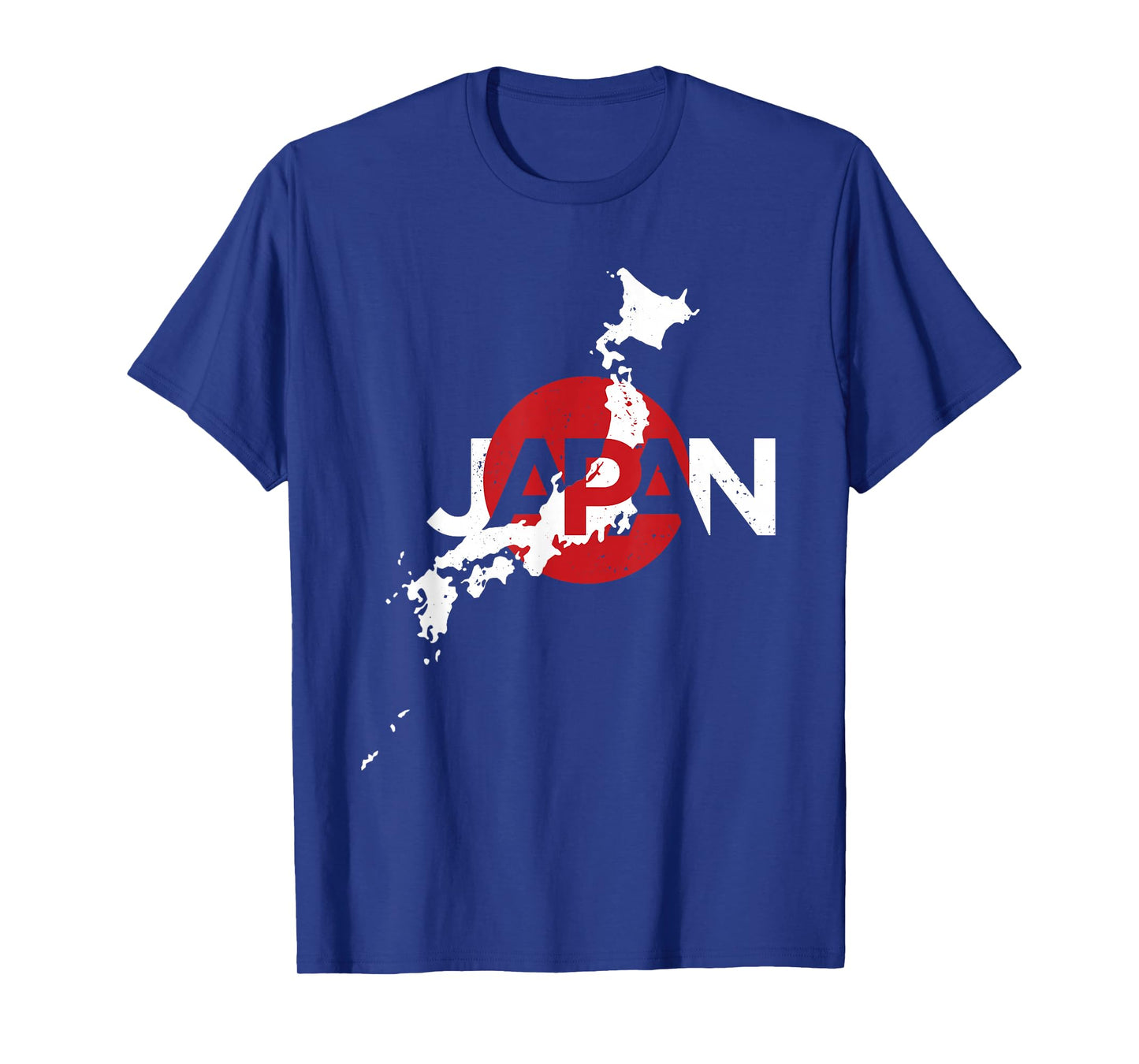 Japanese Map Flag Souvenir Distressed Japan Family Heritage T-Shirt Small
