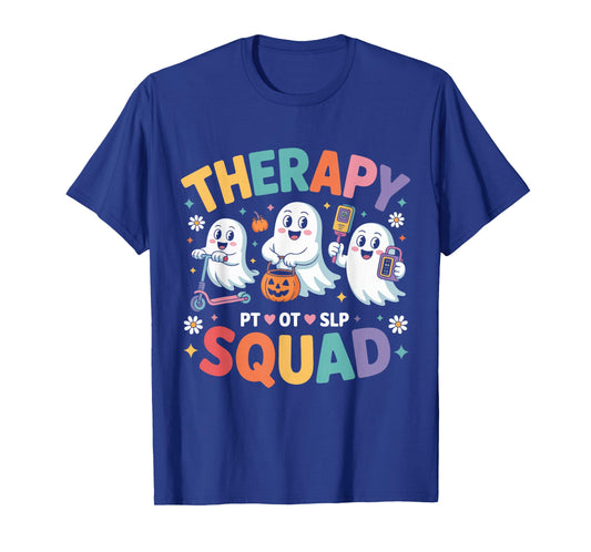 Cute Therapy Squad Ghosts PT OT SLP Halloween Costume T-Shirt