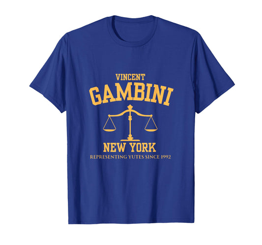DeesTeesUK Vincent Gambini New York T-Shirt, Small, Black