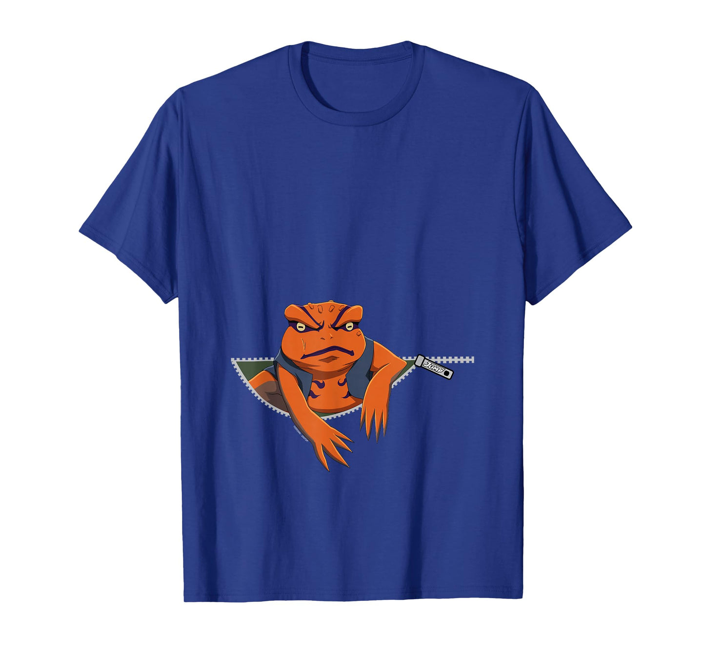 Naruto Shippuden Gamakichi Toad in Zipper Anime T-Shirt