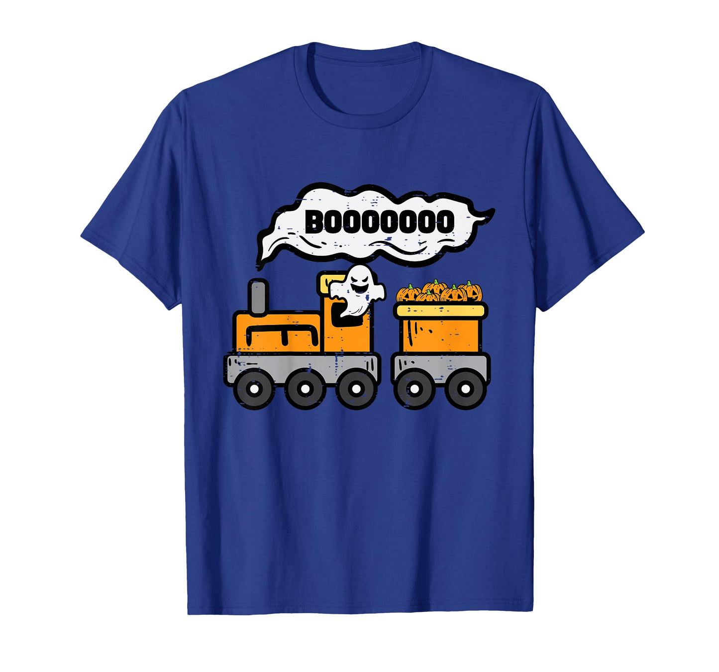 Kids Halloween Train Boo Ghost Costume Boys Kids Toddler Youth T-Shirt