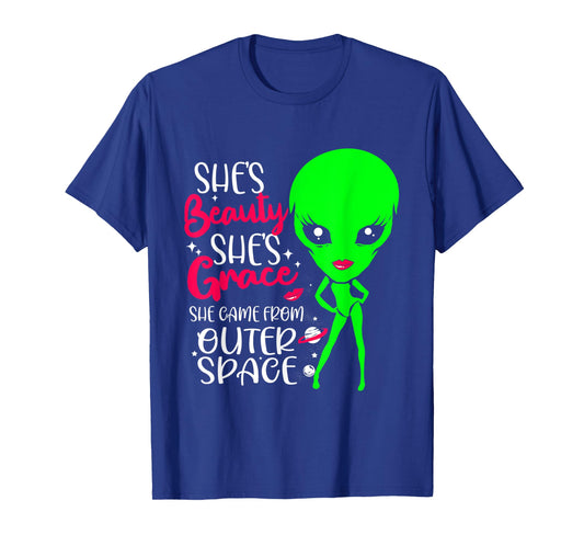 Outer Space Alien Costume Women T-Shirt