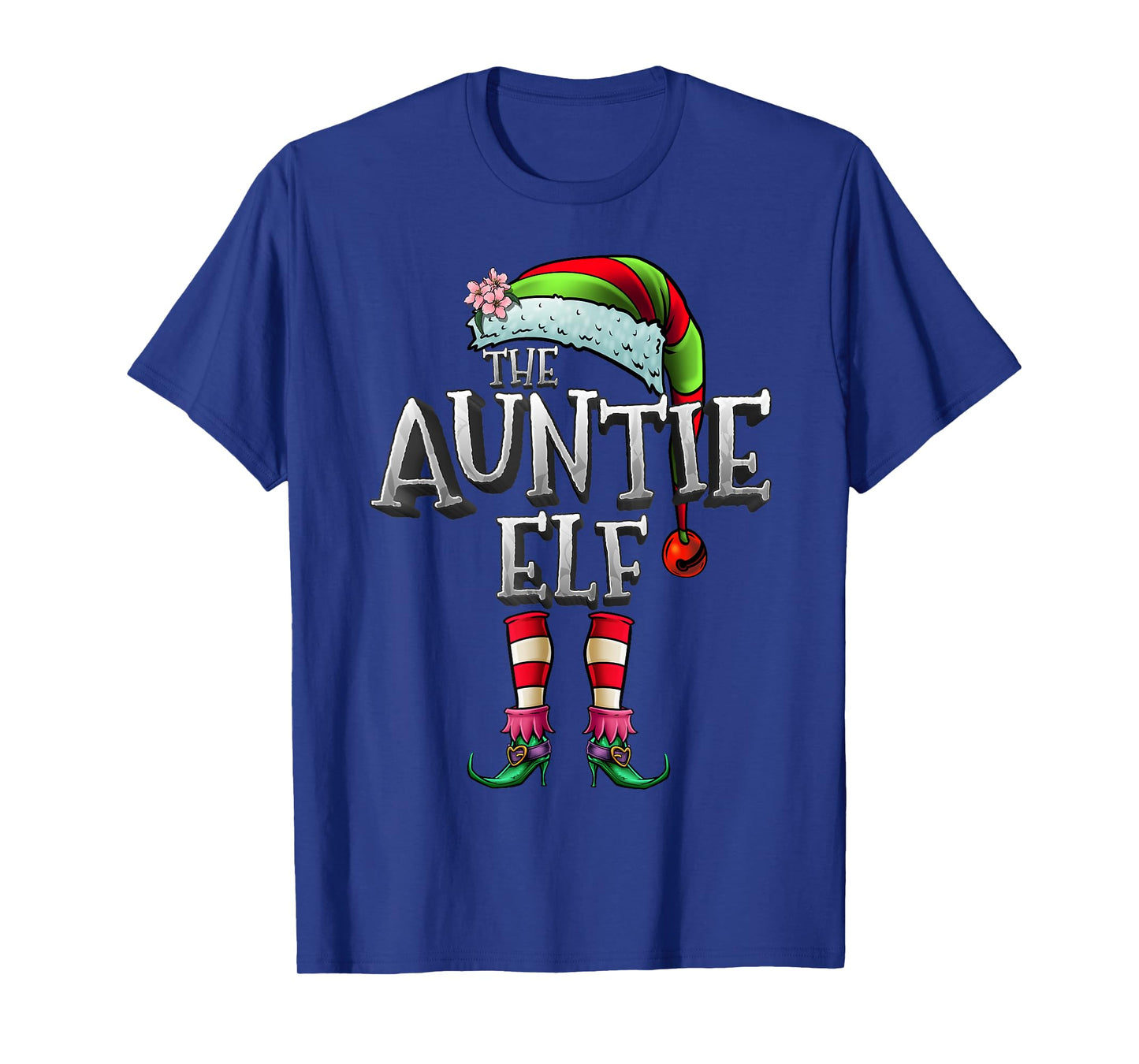 The Auntie Elf Shirt Matching Family Christmas Auntie Elf T-Shirt
