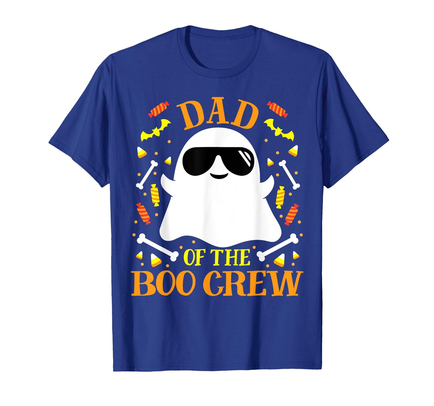 Dad Boo Crew Ghost Matching Family Set Group Men's Halloween T-Shirt