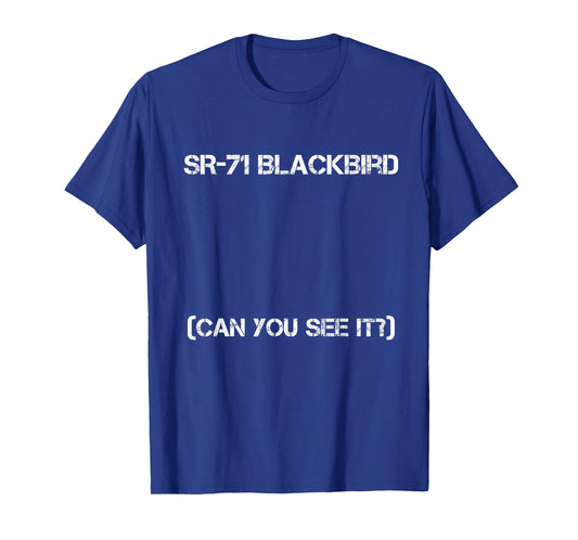SR-71 Blackbird Blueprint Air Force Military Jet T-Shirt