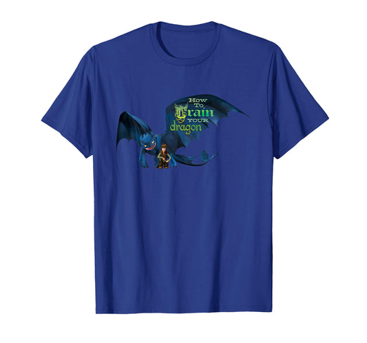 DreamWorks' Dragons: Toothless and Hiccup Title T-Shirt T-Shirt