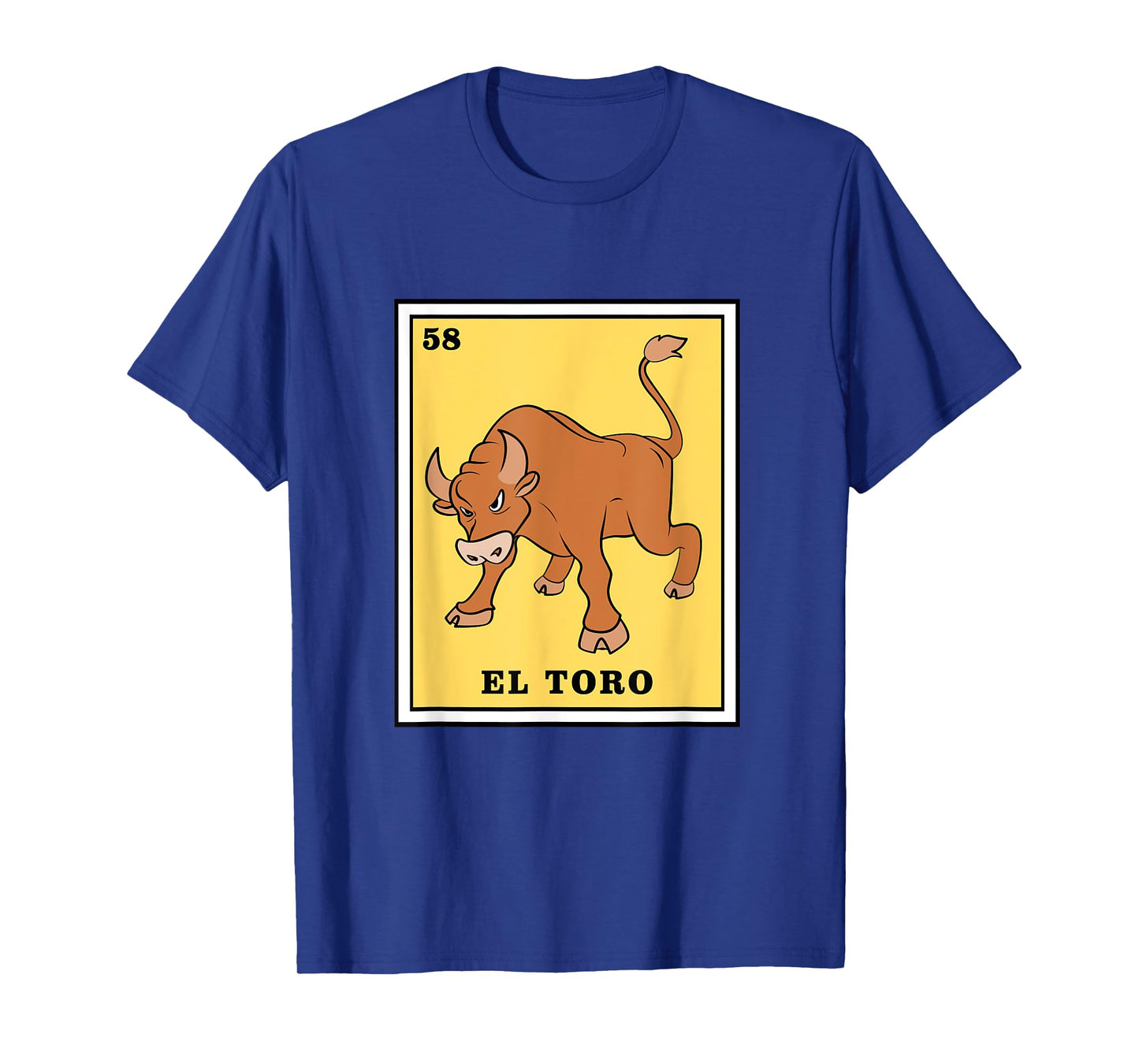 Funny Game El Toro Mexican Lottery Card T-Shirt