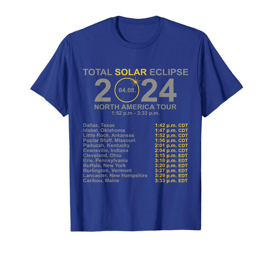 2024 Total Solar Eclipse April 8 Path Of The Eclipse T-Shirt