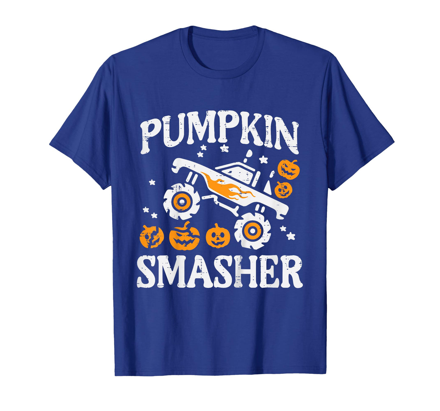 Kids Halloween Monster Truck Pumpkin Smasher Costume Toddler Boys T-Shirt