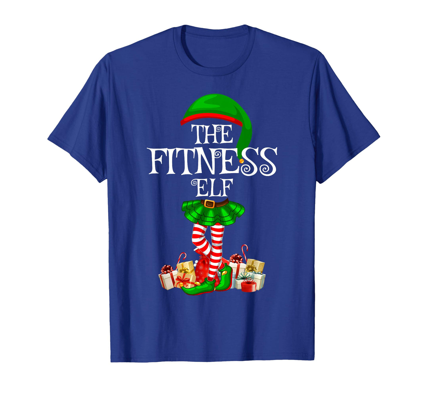 Matching Family Funny The Fitness Elf Christmas T-Shirt