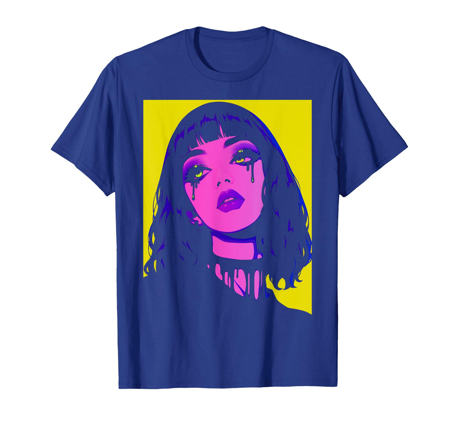 Cybergoth Cybercore Grunge Punk Goth Girl Alt Anime Manga T-Shirt