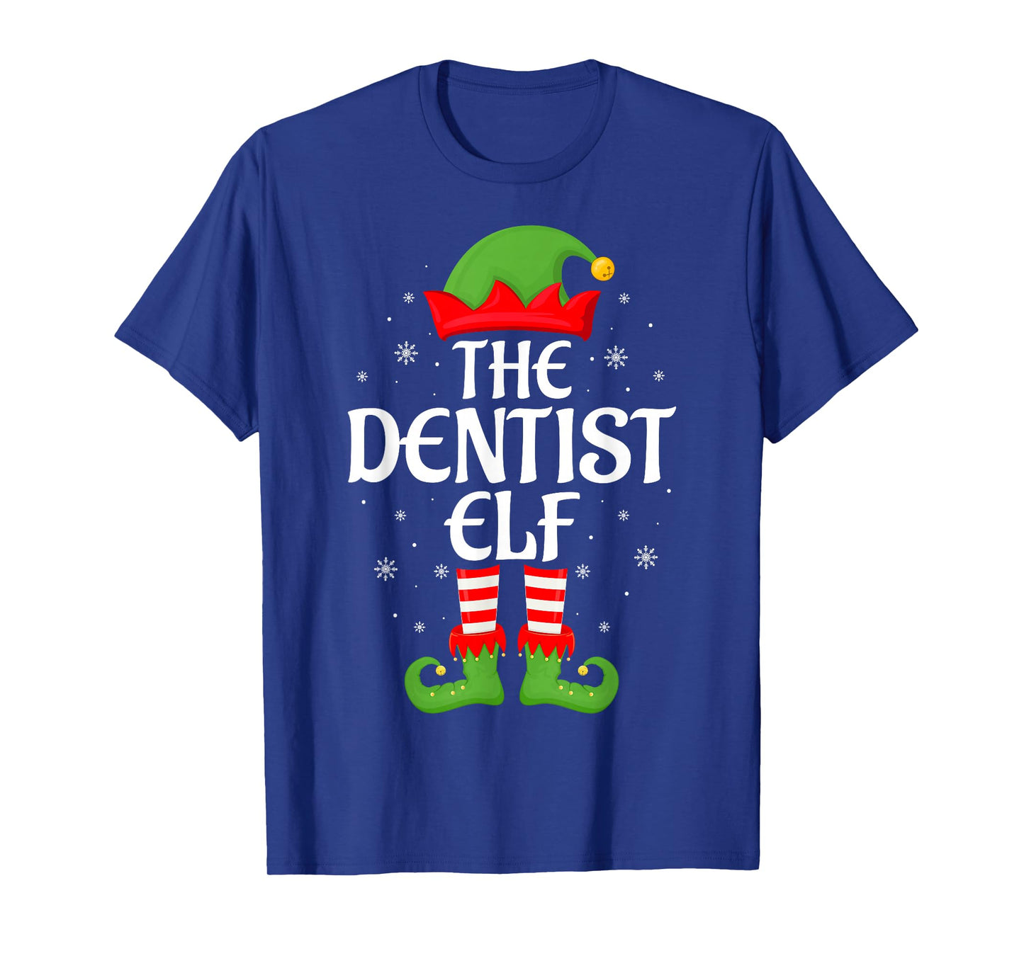 Dentist Elf Xmas Family Matching Elf Squad Christmas T-Shirt