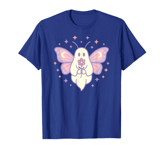 Cute Ghost Kawaii Pastel Fairycore Aesthetic Halloween T-Shirt
