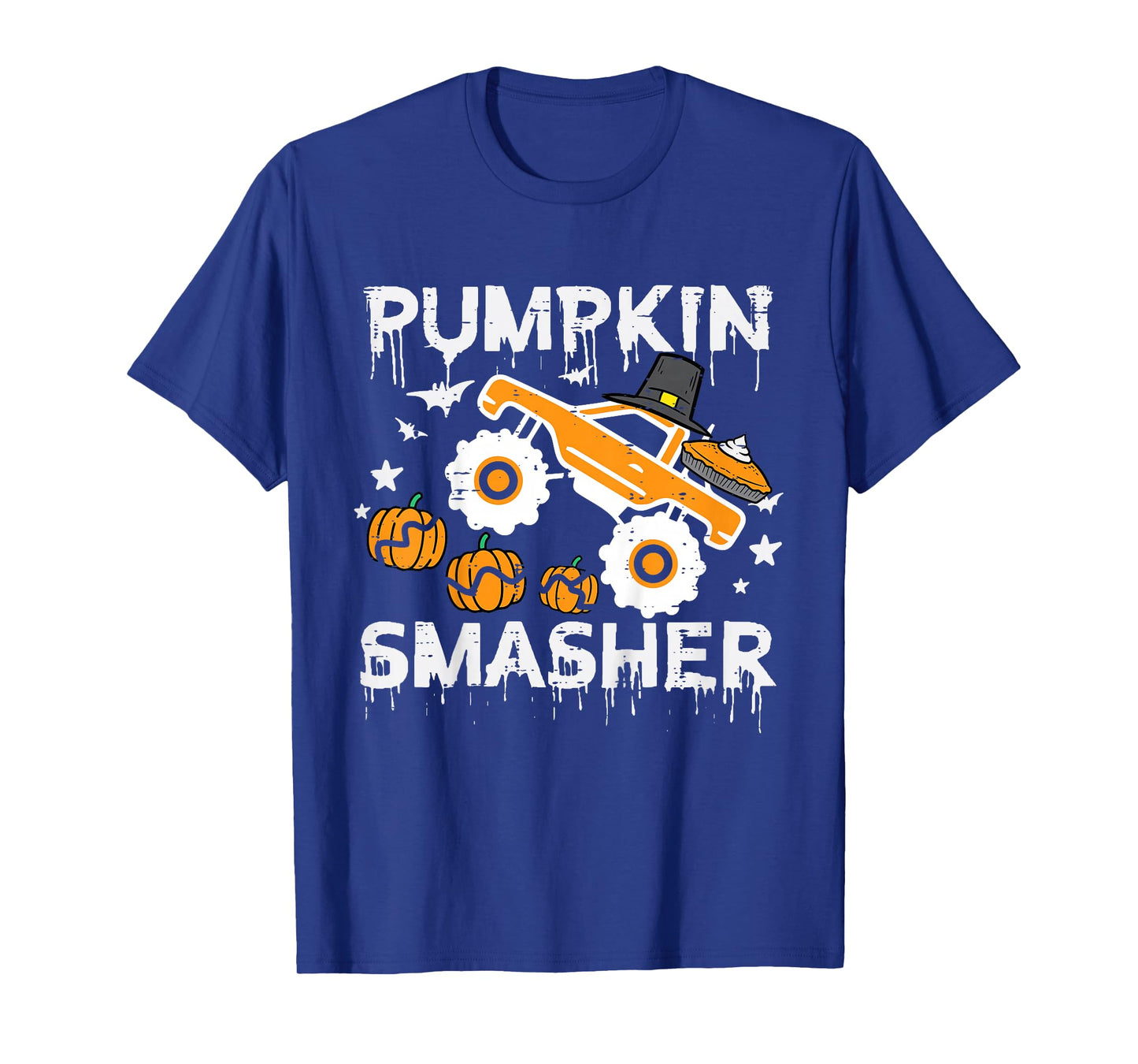 Thanksgiving Monster Truck Pumpkin Smasher Toddler Boys Kids T-Shirt