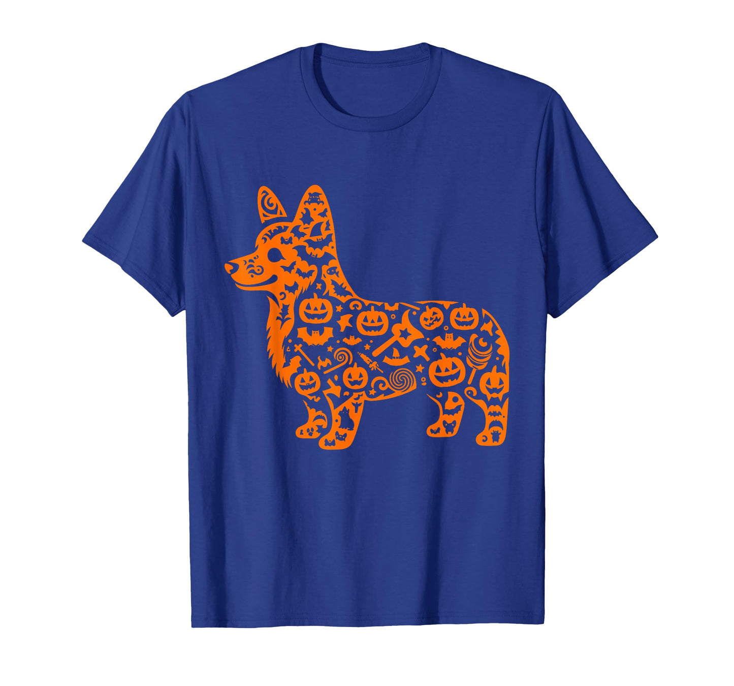 Funny Pumpkin Corgi Candy Halloween Mens Womens Kids T-Shirt