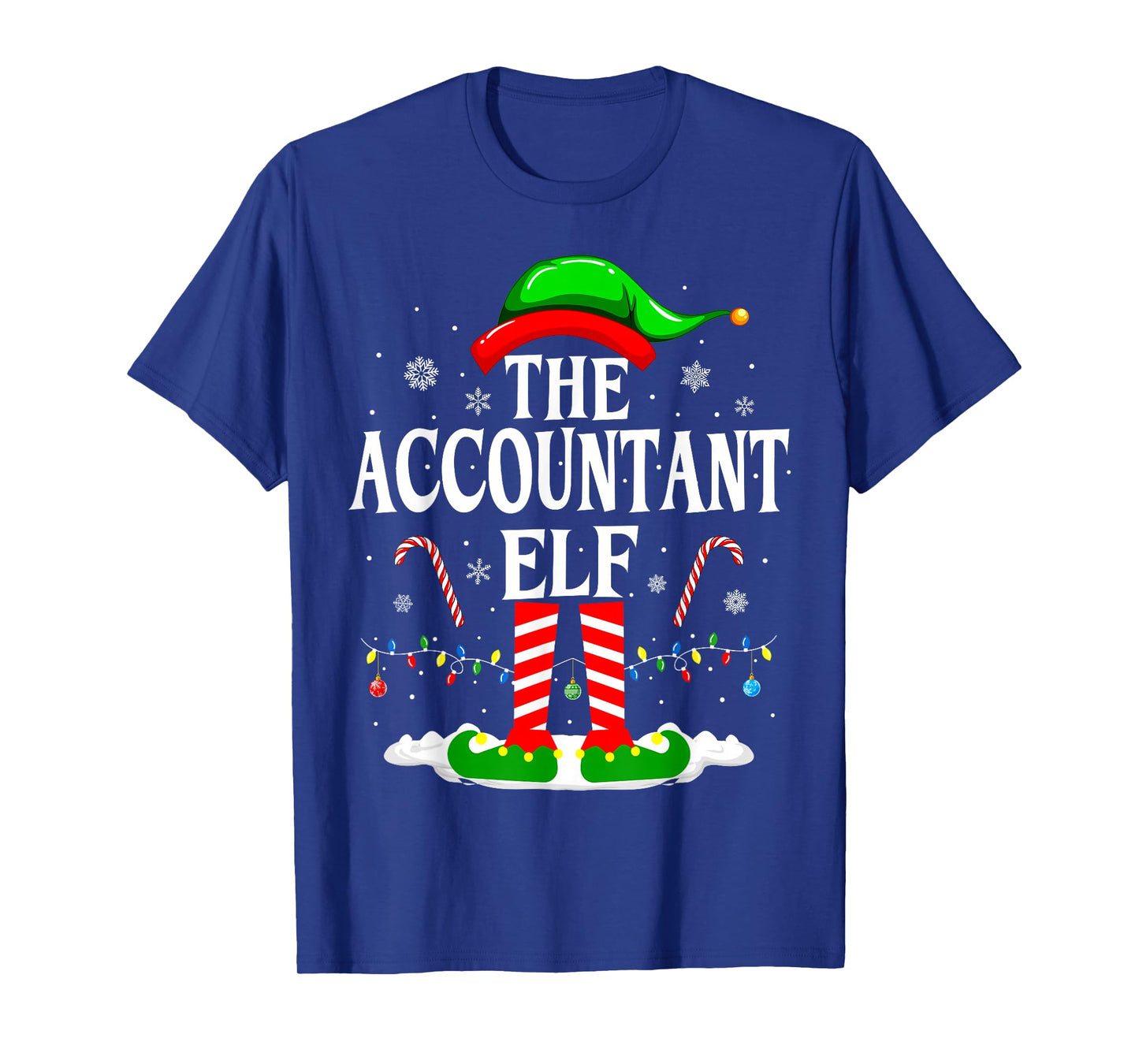 The Accountant Elf Xmas Funny CPA Christmas Accountant T-Shirt