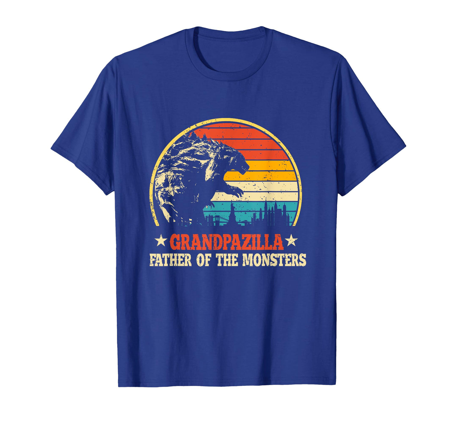 Grandpazilla Grandpa Of The Monsters Vintage Father's Day T-Shirt
