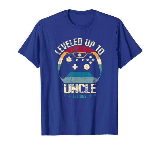 I Leveled Up To Uncle Pregnancy Announcement Uncle Gamer T-Shirt