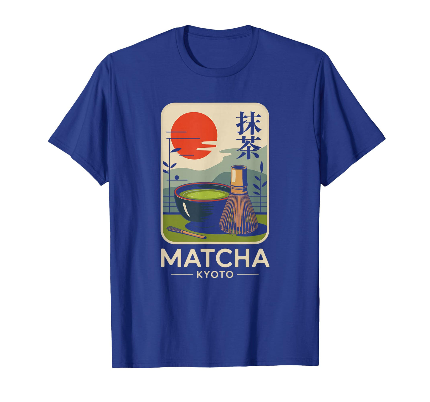 Matcha Japan Kyoto Tea Retro Japanese Kanji Souvenir T-Shirt