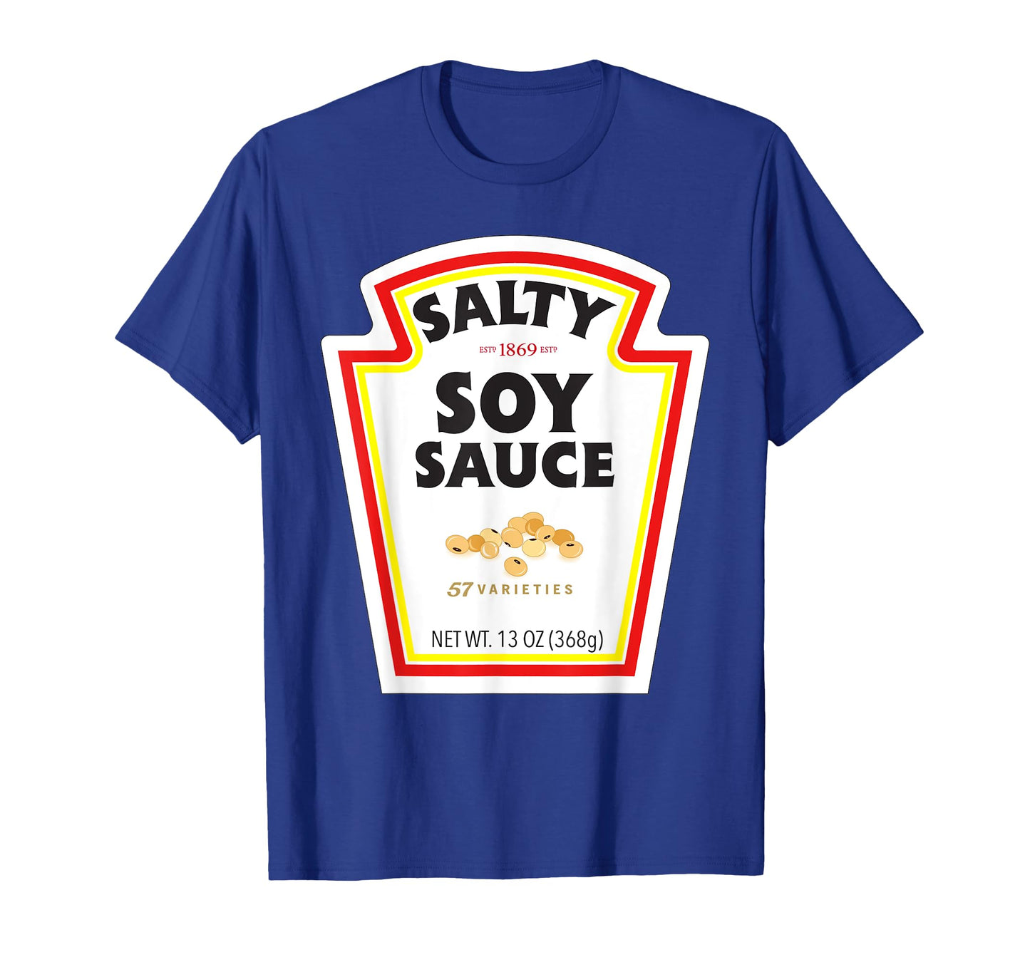 Halloween Matching Costume Salty Soy Sauce Bottle Label T-Shirt