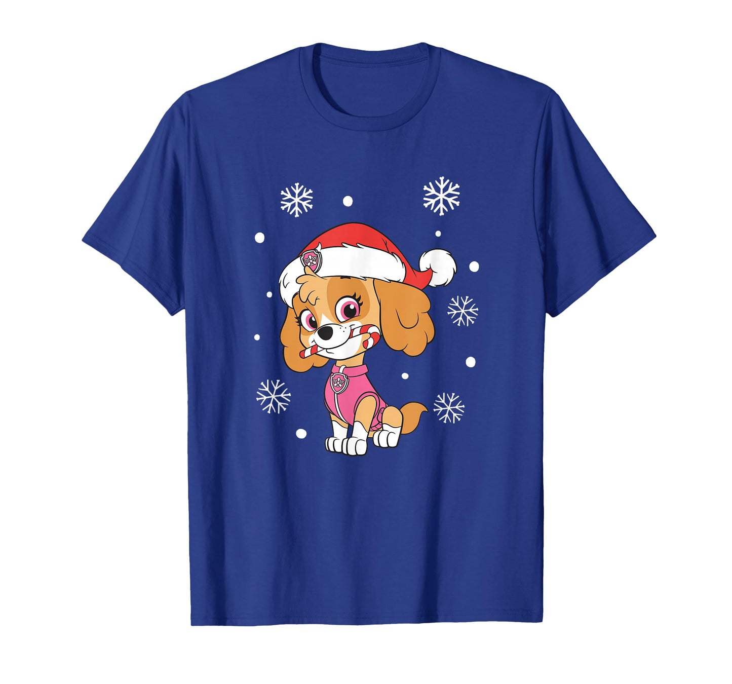 Paw Patrol Skye Christmas Hat and Candy Cane T-Shirt